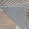 World Rug Gallery Bahama Palm Frond Indoor/Outdoor Non-Shedding Area Rug 5' x7' Gray 430GRAY5X7 - alternate 5